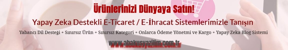 E-Ticaret Web Sitesi / E-İhracat Web Sitesi